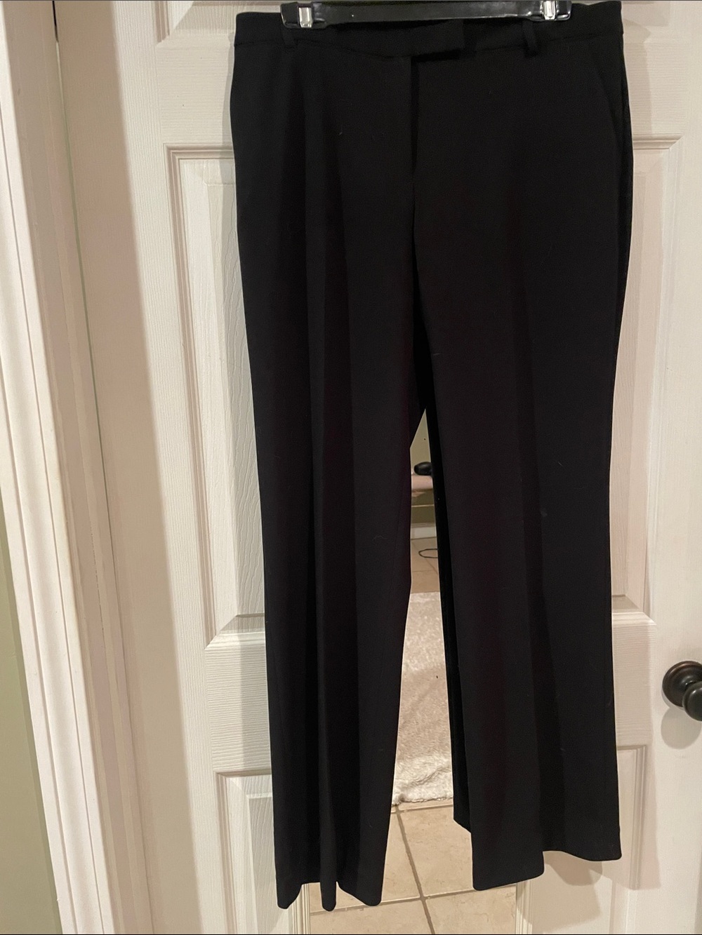 Calvin Klein Black Straight-Leg Work Trousers